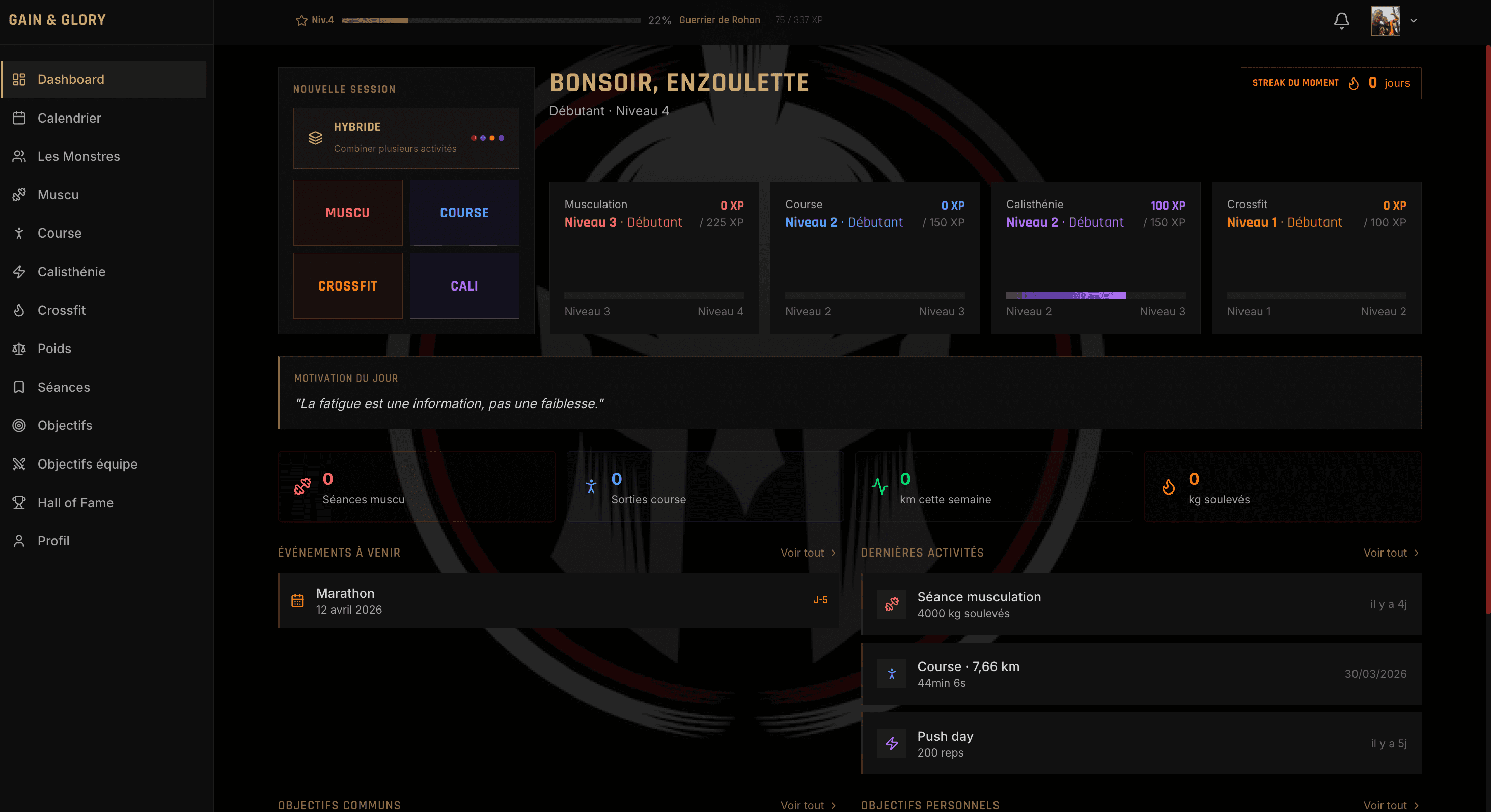 GainAndGlory - capture 1